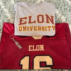Elon University Jersey, Long Sleeve Shirt and Keychain